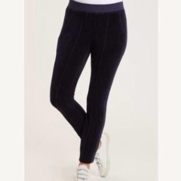 XCVI Corduroy Blue Rudgby NWT Large pants, pockets, pull on, soft & comfortable - Picture 1 of 1